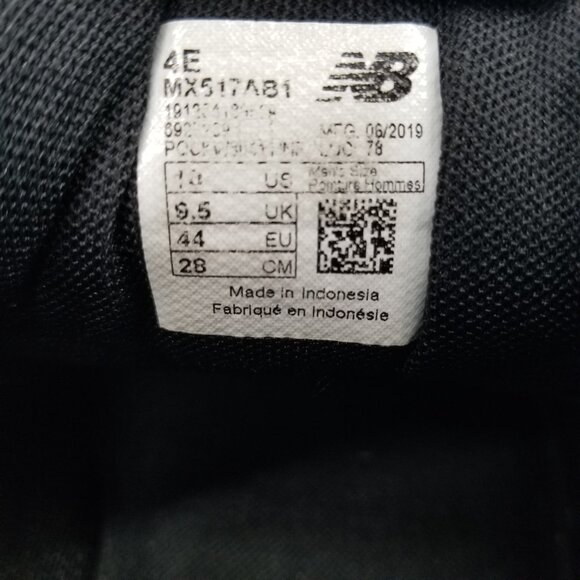 New Balance Mens 517 V1 MX517AB1 Black Running Shoes Sneakers Size10 4E - Picture 9 of 9